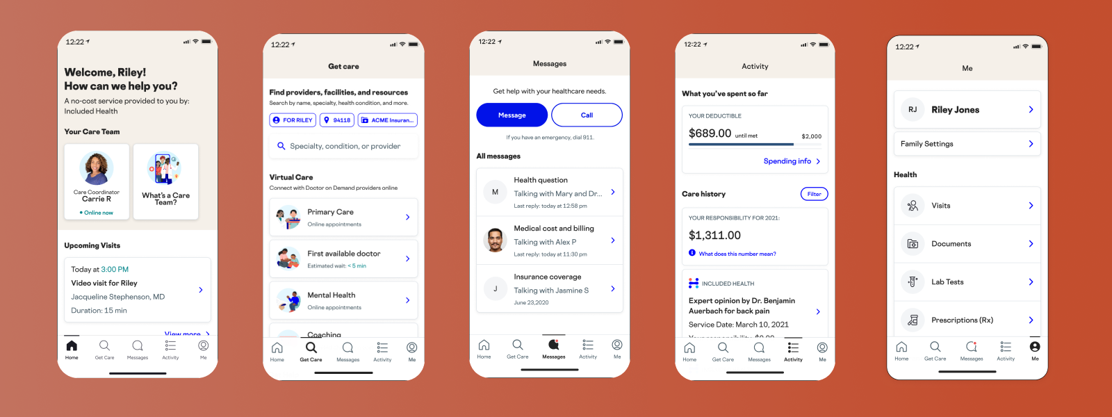 Before re-platforming: the fragmented Doctor on Demand and Grand Rounds apps side by side